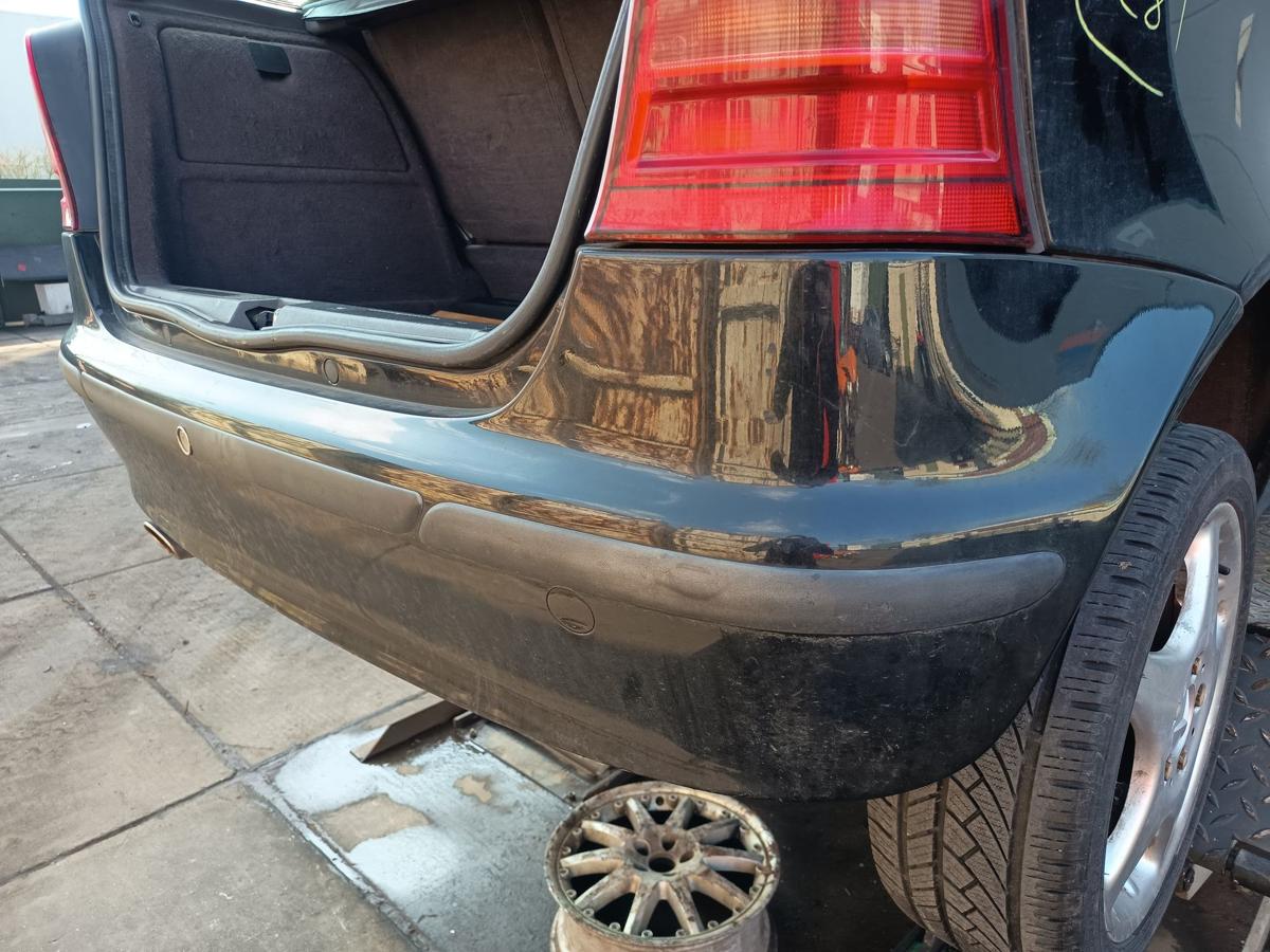 Mercedes A-Kl. W168 original Sto&szlig;stange F&auml;nger hinten Heck 696 Nachtschwarz Bj99