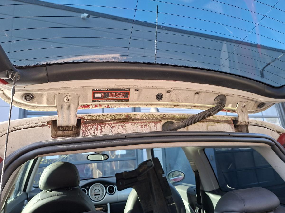 Mini One R50 original Heckklappe mit Scheibe 851 Chilli Red