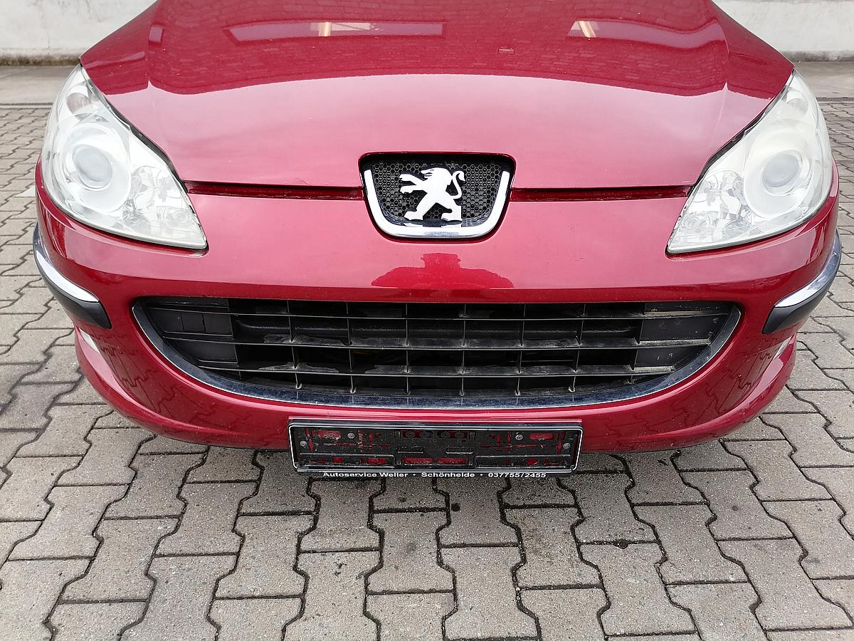 Peugeot 407 Stoßstange NSW Stoßfänger vorn TIEFROT BJ2006