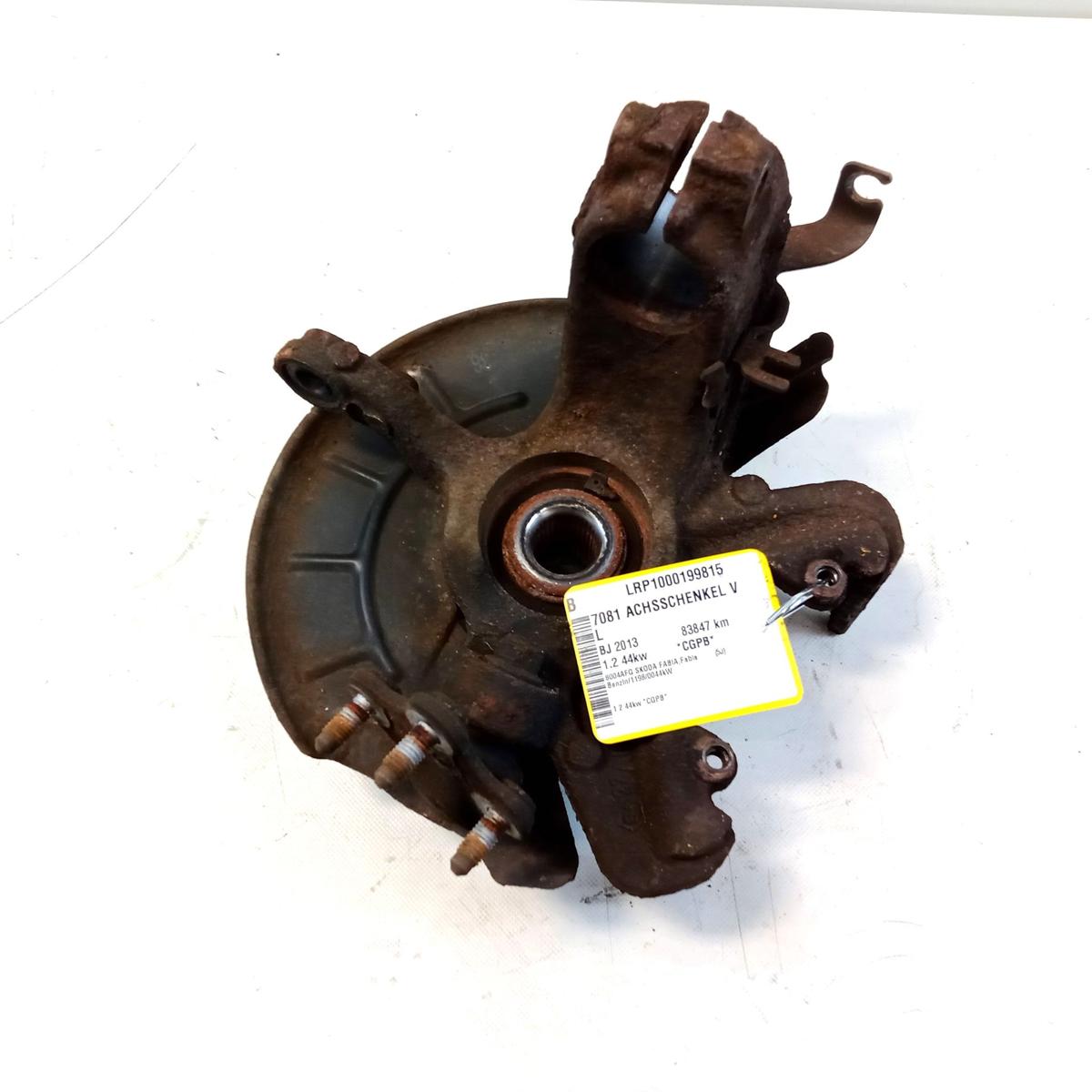 Skoda Fabia 5J orig Achsschenkel Radlagergeh&auml;use vorn links 1.2 44kw CGPB BJ2013