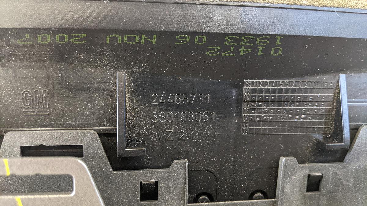 Opel Astra H Blende Abdeckung Mittelkonsole Luftdüsen mitte 331985437