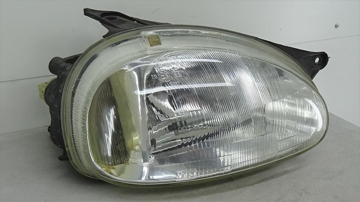 Opel Corsa B Hauptscheinwerfer Frontscheinwerfer rechts Bj2000 Halogen H4 Streuglas