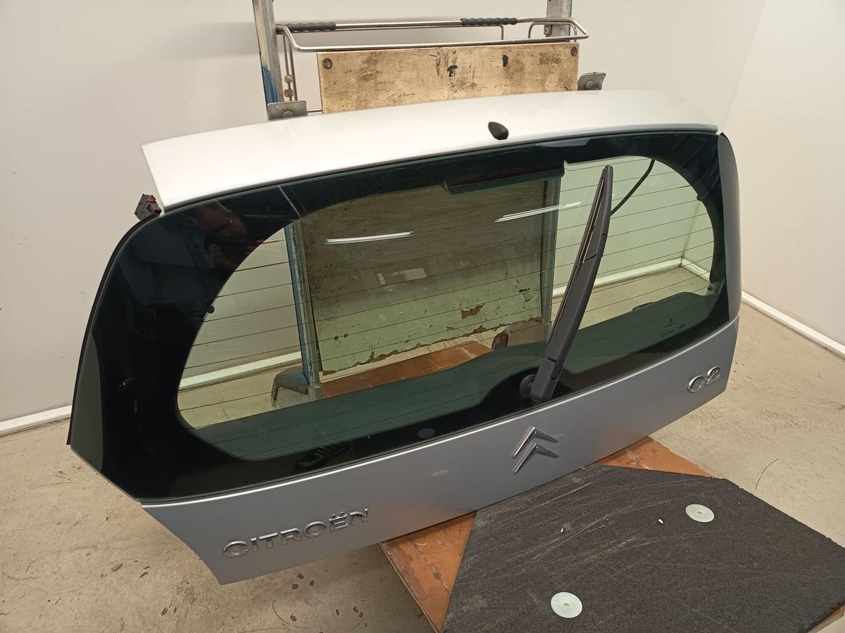 Citroen C2 original Heckklappe mit Scheibe EZR Aluminium Grau Baujahr 2006