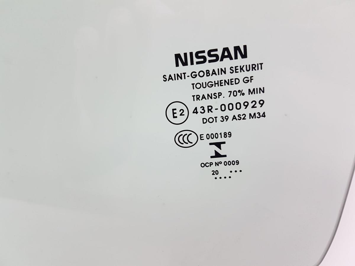 Nissan Qashqai J11 Türscheibe vorn links in grüncolor Bj2021