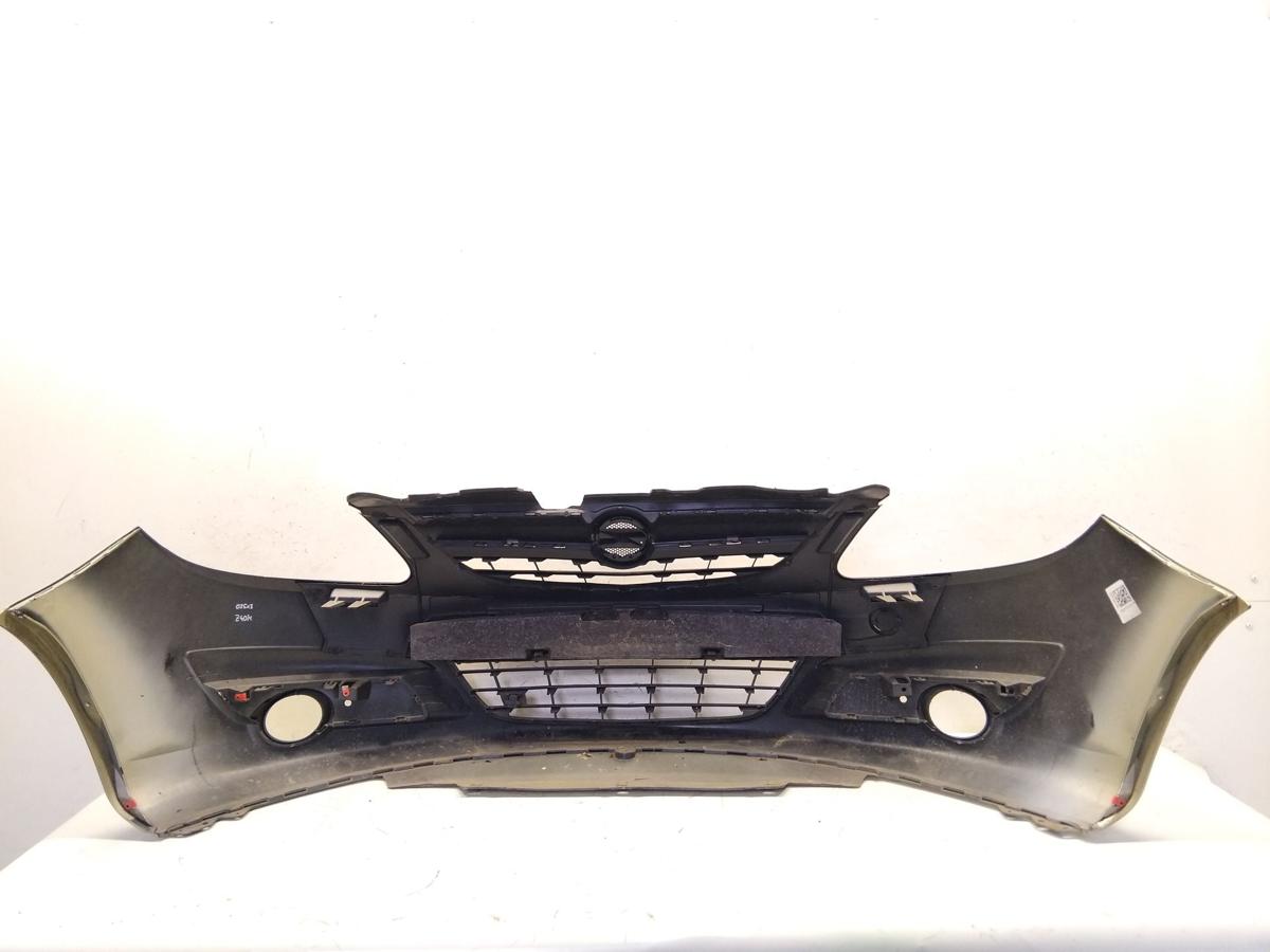 Opel Corsa D orig Sto&szlig;f&auml;nger Sto&szlig;stange vorn Z40M Champagnersilber BJ2007 m Grill