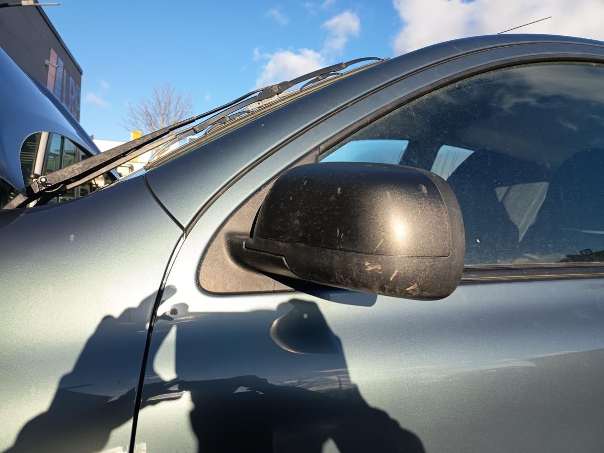 Nissan Micra K13 orig manuell verstellbarer Spiegel links unlackiert bis Bj 2013