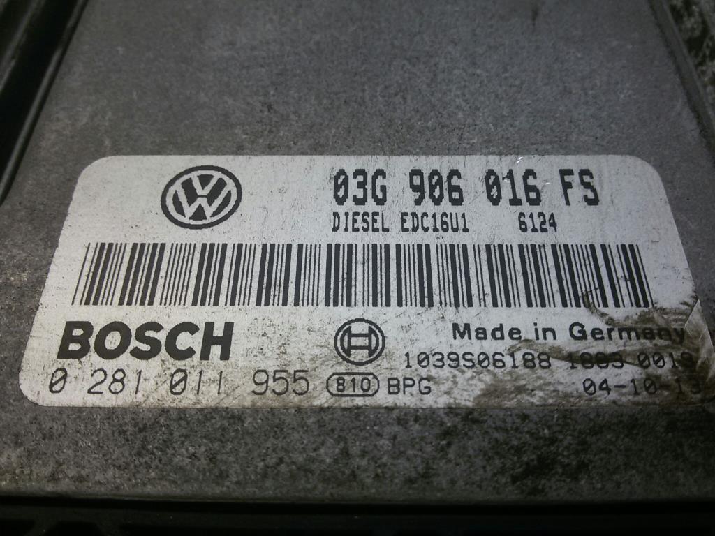 VW Golf 5 Steuergerät Motor 0281011955 1.9TDI 66kw