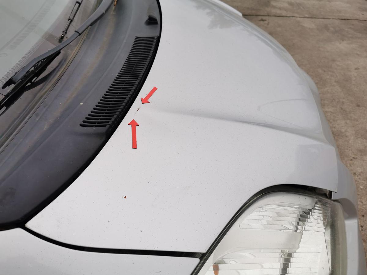 Toyota Yaris XP9 Motorhaube Haube Klappe Deckel Bonnet vorn 1E7 Silver Pearl Met