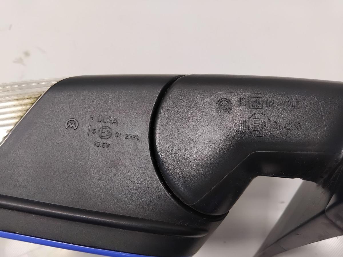 VW Polo 9N3 original Au&szlig;enspiegel rechts summerblue LA5F elektrisch beheizt BJ09