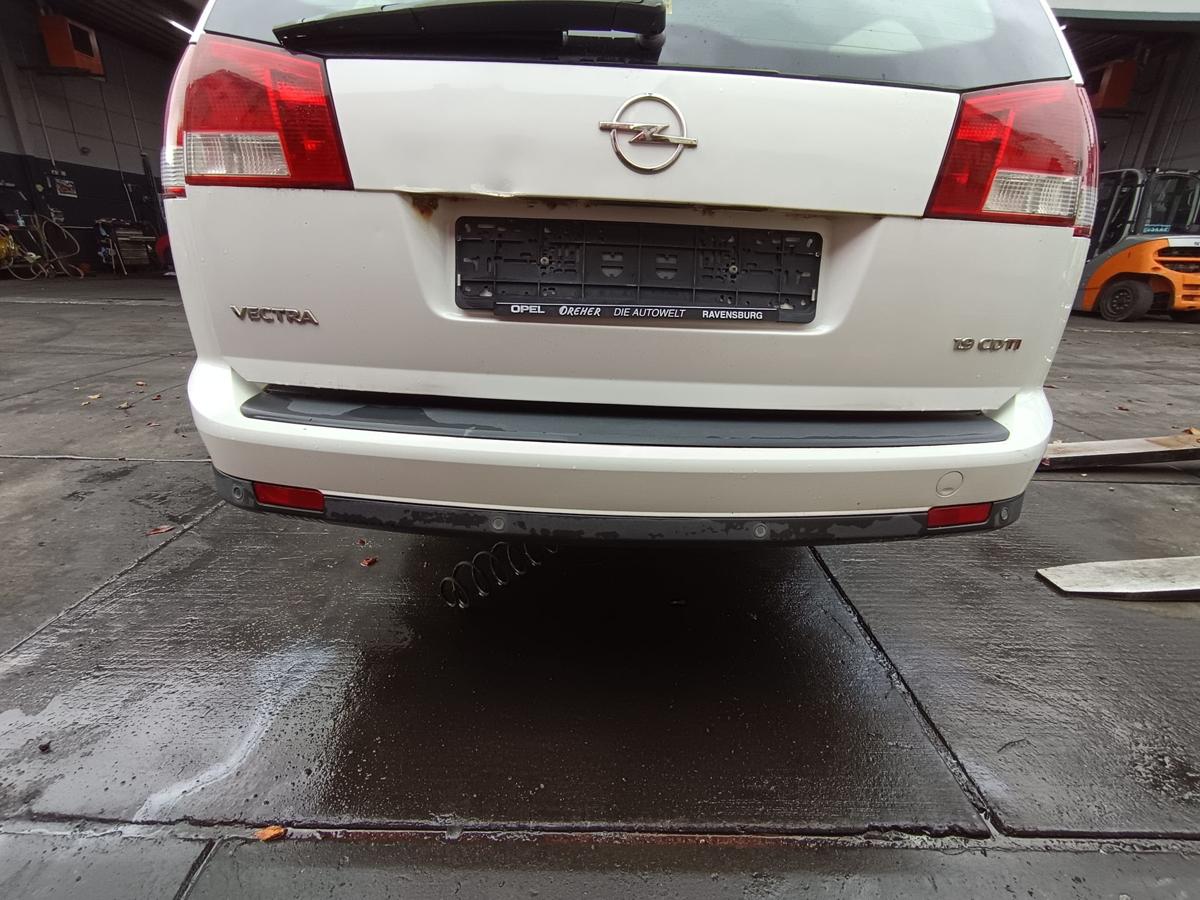 Opel Vectra C Caravan orig Stoßstange hinten Stoßfänger Kombi Z474 Weiß Bj 2008