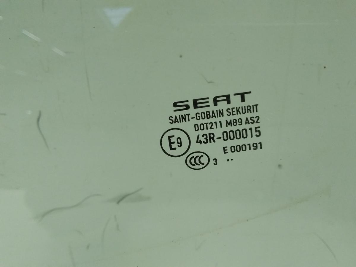 Seat Leon 3 5F Türscheibe hinten links Fließheck grüncol. Bj.2014