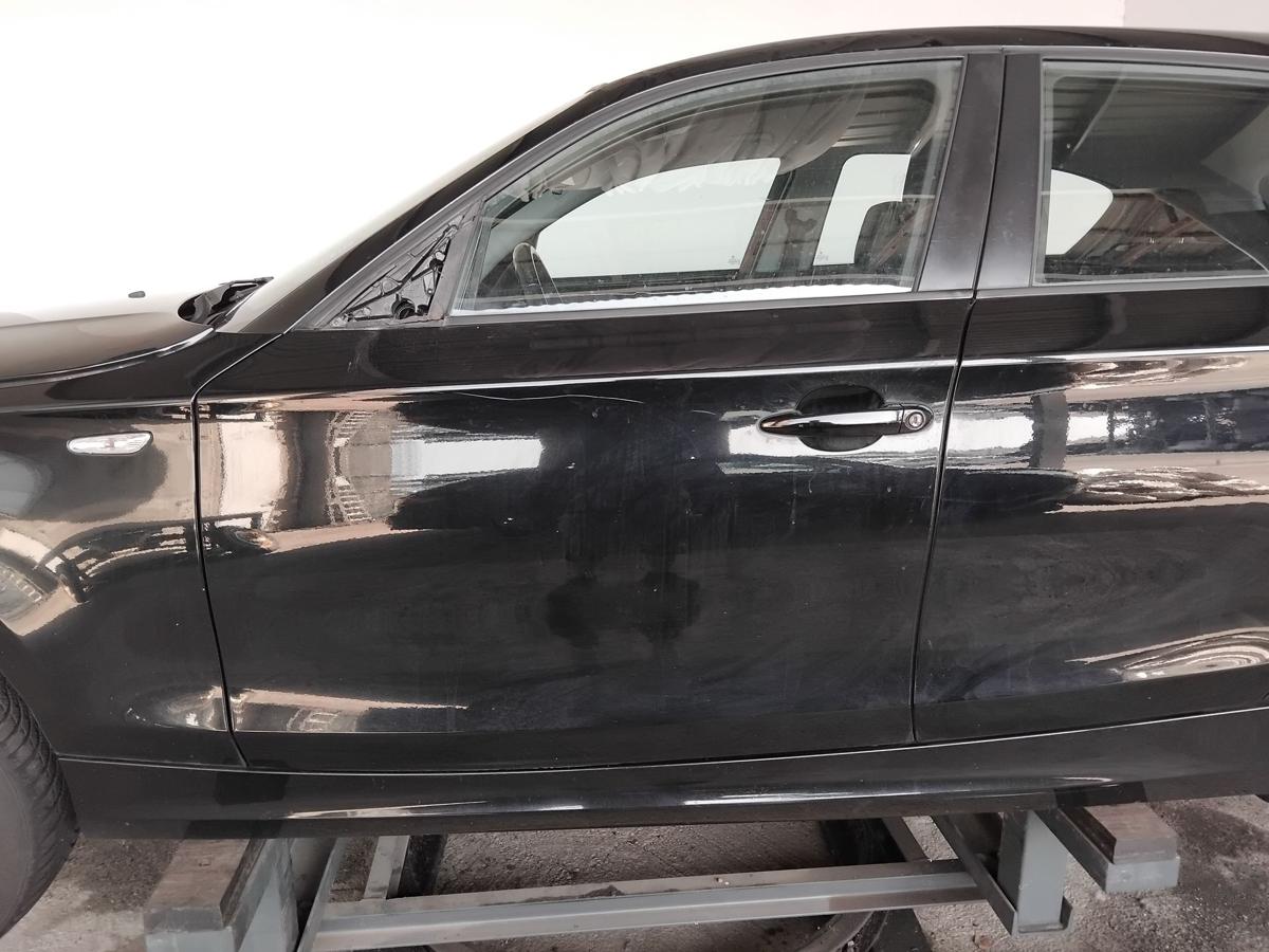 BMW 1er E87 T&uuml;r vorn links Fahrert&uuml;r 668 SCHWARZ II 5-T&uuml;rer BJ2008