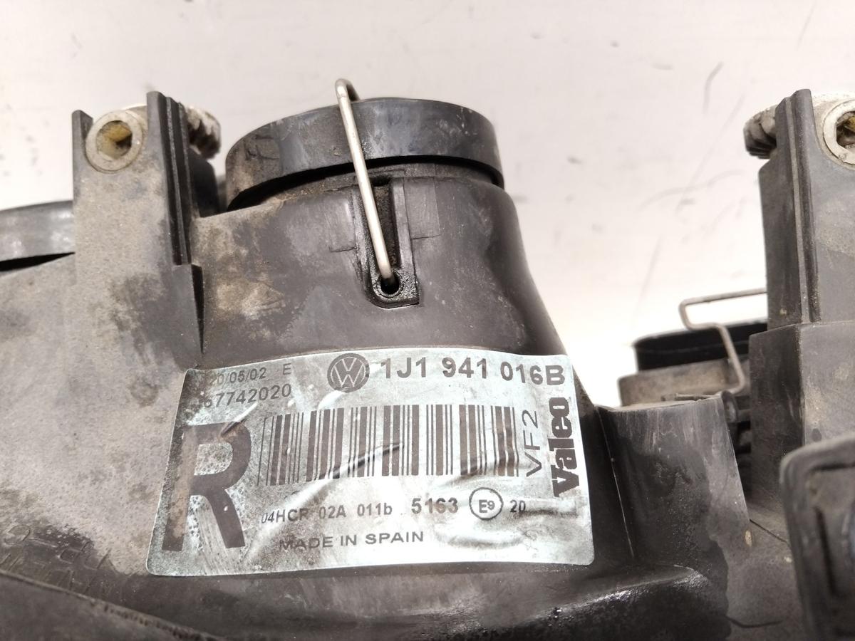 VW Golf 4 1J orig Scheinwerfer rechts Halogen mit LWR 1J1941016B Valeo BJ2002