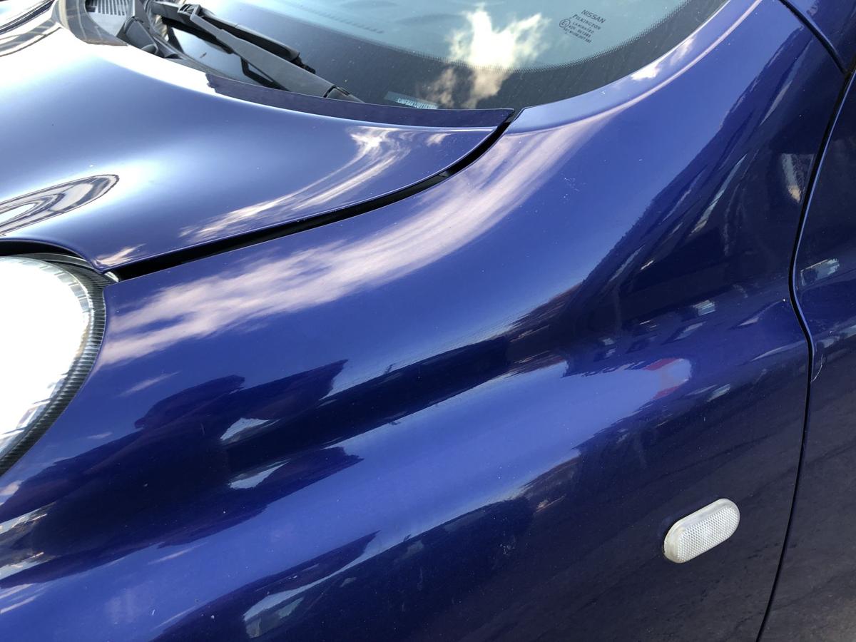Nissan Micra K12 Kotflügel vorn links Fahrerseite BW6 Dark Blue Perl