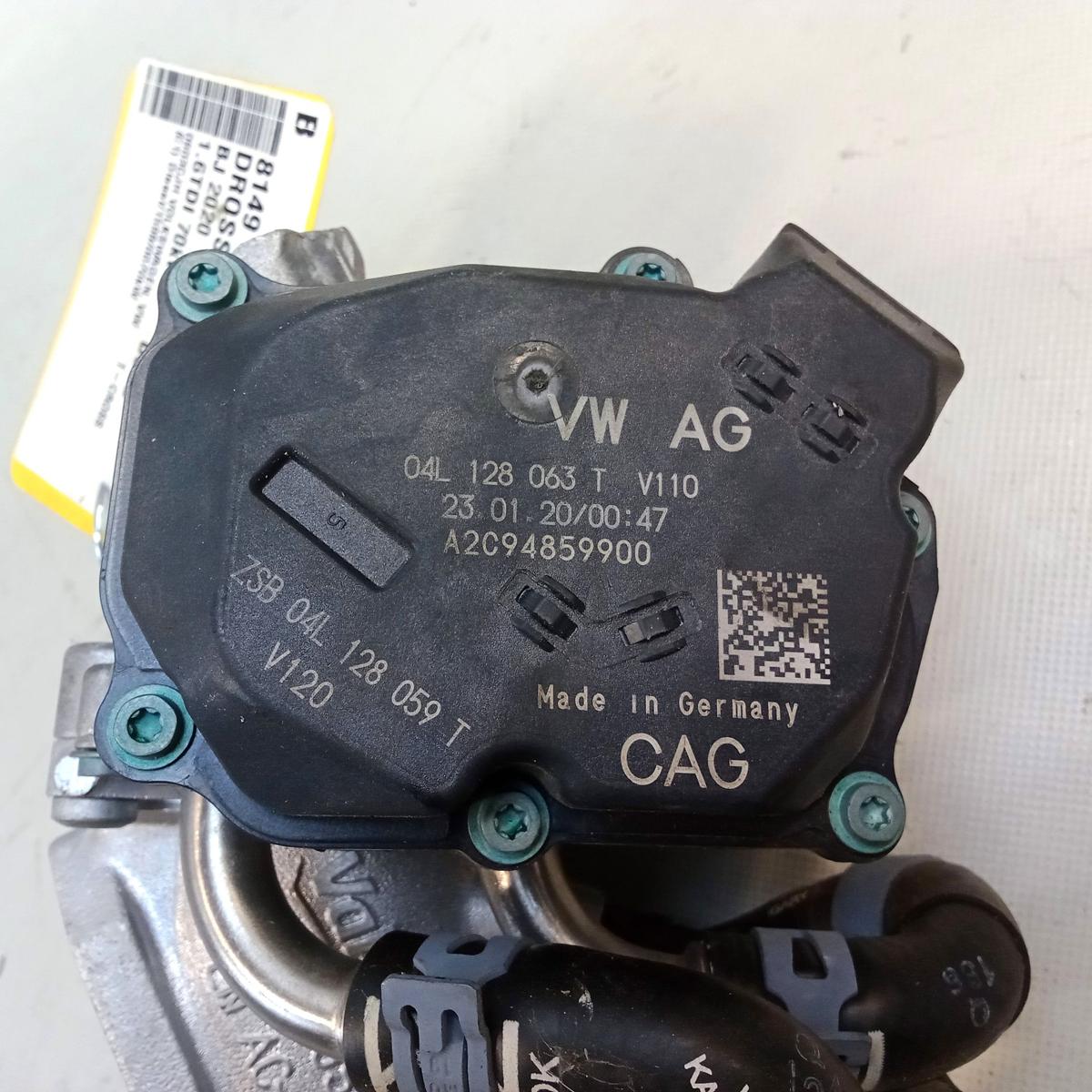 VW T-Cross 1C original Drosselklappenteil 1.6TDI 70kw DGTD 04L128059T Bj.2020