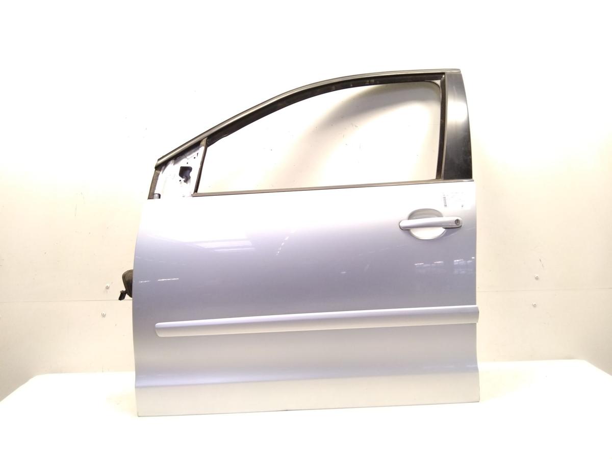 VW Polo 9N3 T&uuml;r vorn links Fahrert&uuml;r 5-t&uuml;rig LA7W reflexsilbermetallic BJ2007