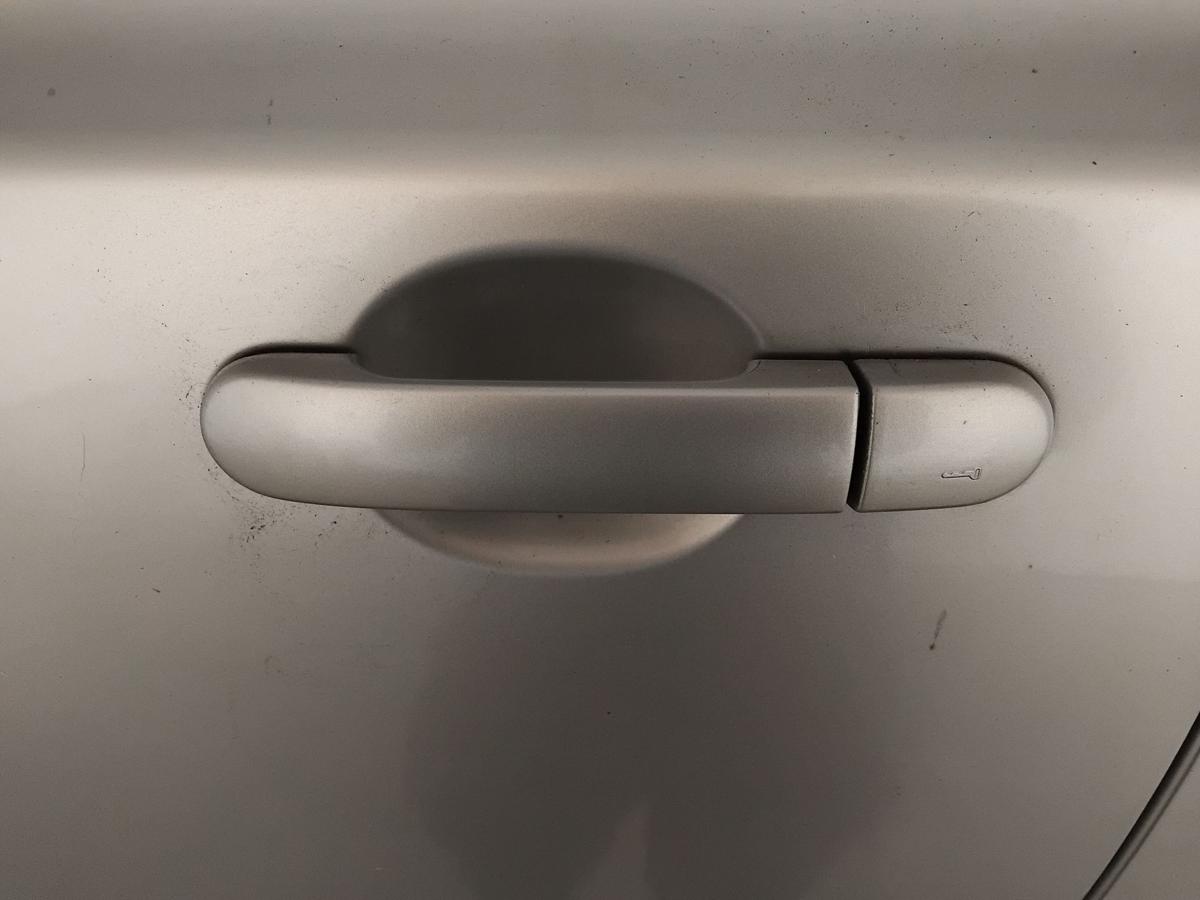 Nissan Micra K12 Tür vorn links Fahrertür KY0 Sportysilver 3-Türer BJ2005
