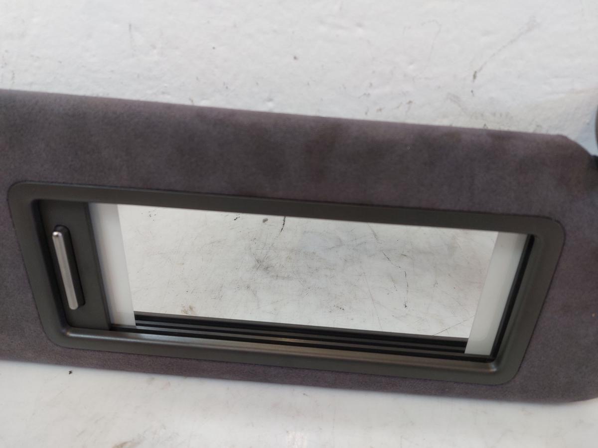 NIO ET7 Elektro Sonnenblende rechts Spiegel beleuchtet Alcantara Microfaser grau