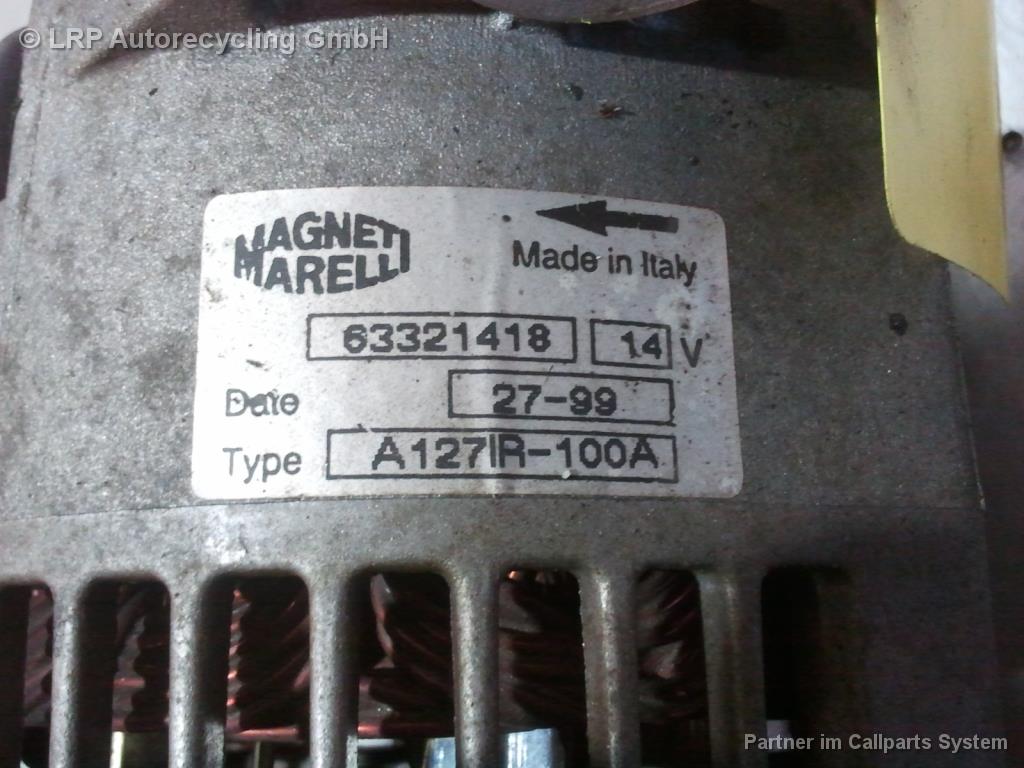 Alfa Romeo 932 BJ1999 original Lichtmaschine 1.8 106kw 32201 63321418 MAGNETI MARELLI