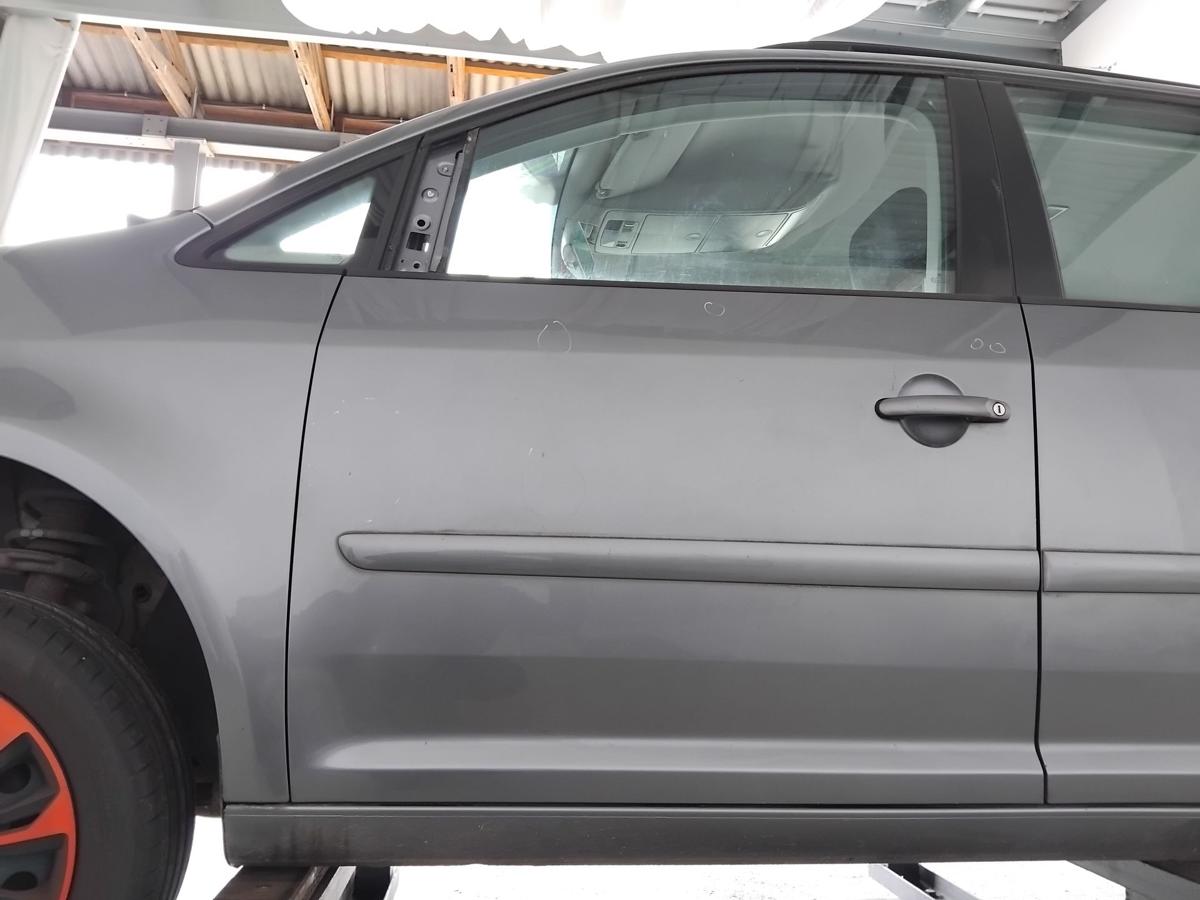 VW Touran 1T Tür vorn links Fahrertür LD7X platinumgreymetallic Dellen BJ2006