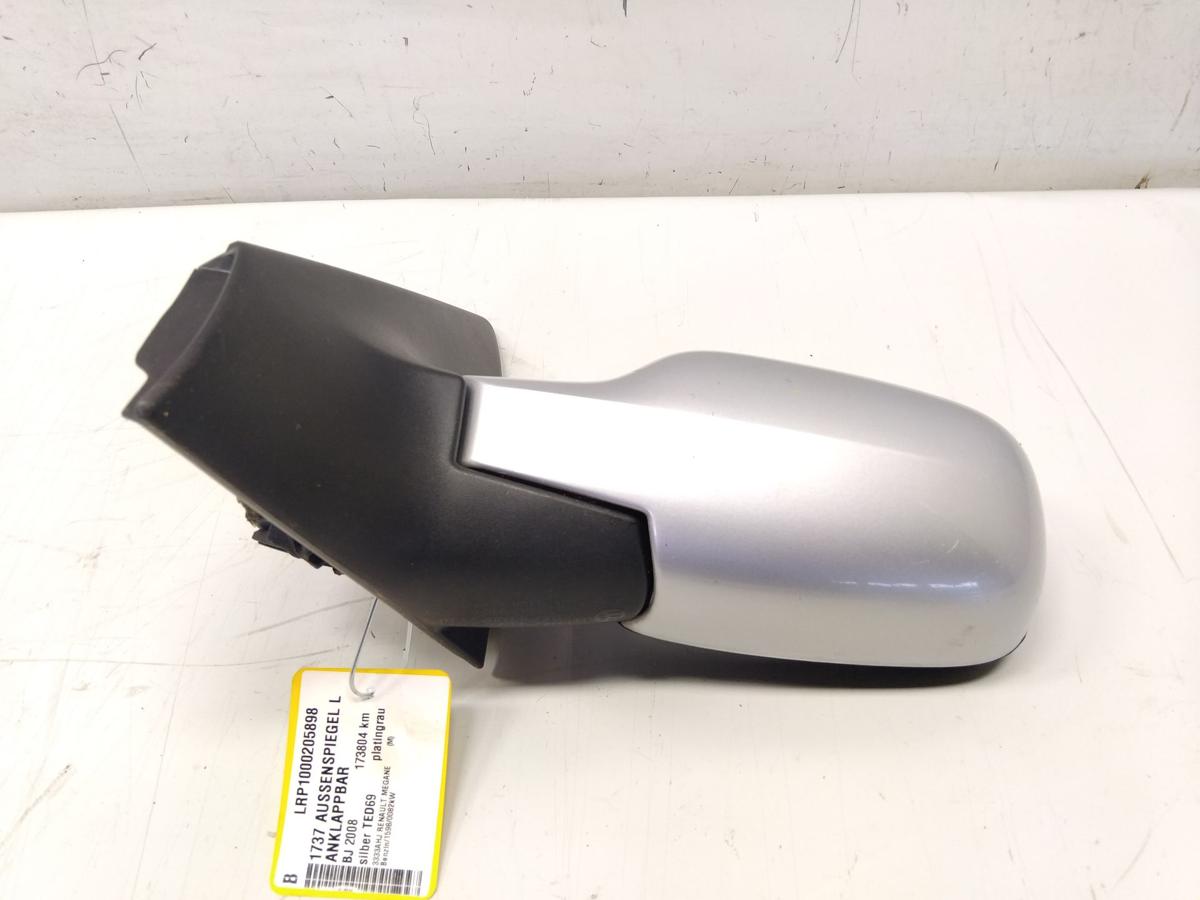 Renault Megane 2 original Au&szlig;enspiegel links silber elektrisch anklappbar Bj2008