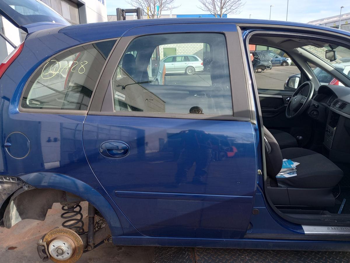 Opel Meriva A orig Tür hinten rechts Fond Z21B Ultrablau mica Bj 2003