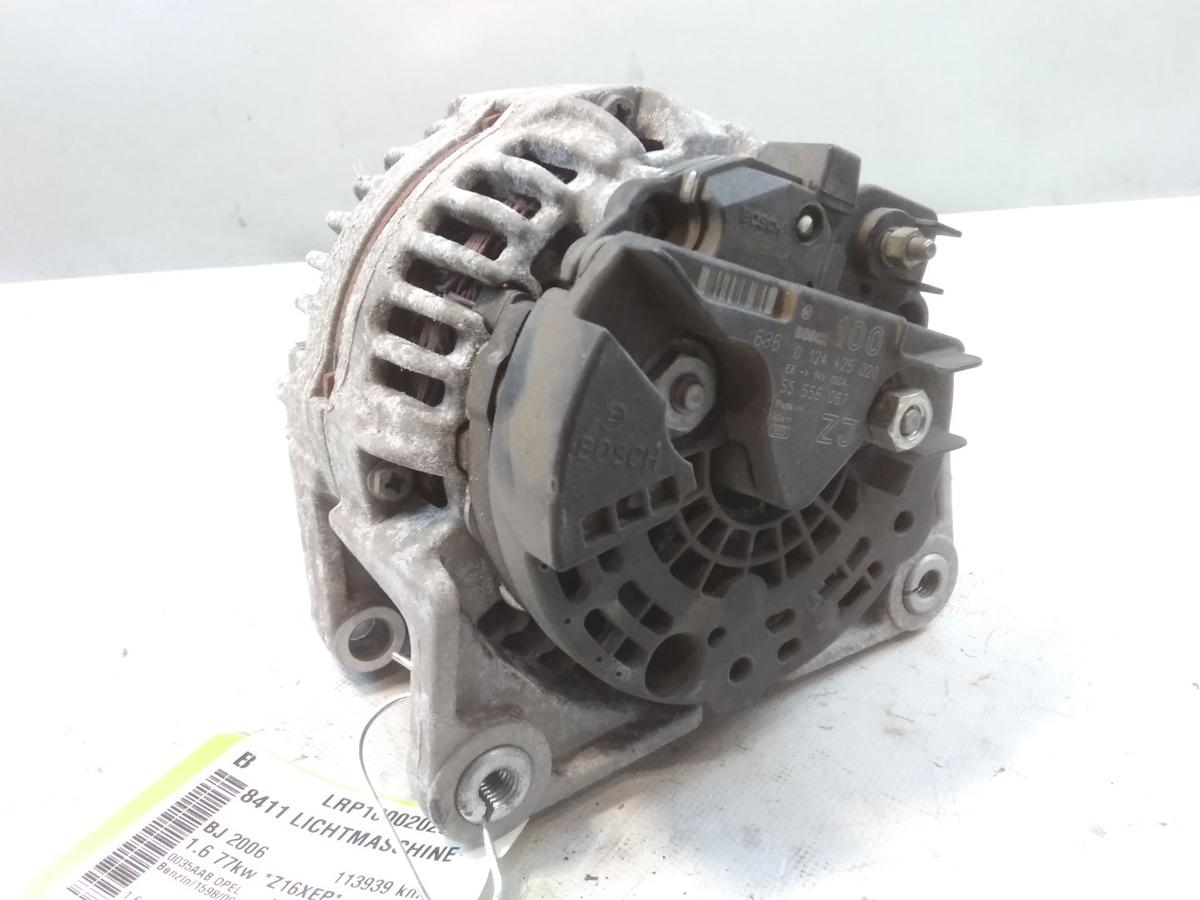 Opel Meriva A original Lichtmaschine Generator 0124425020 1.6 77kw Z16XEP BJ2006