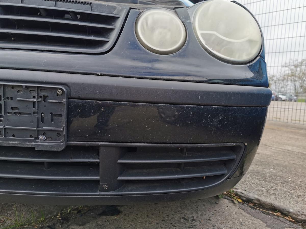 VW Polo 9N1 Stossfänger Stossstange Bumper vorn L041 Brillantschwarz bis Bj 2005