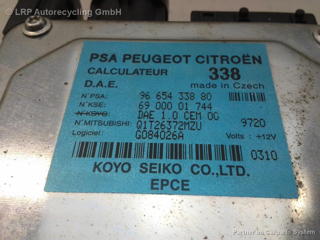 Citroen C2 JM Steuergerät Lenkung 9665433880 6900001744 KOYO SEIKI BJ2009