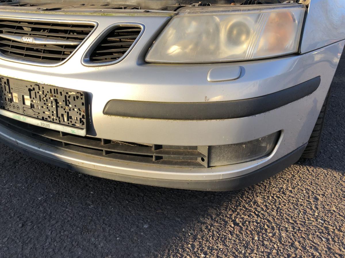 Saab 9-3 Typ YS3F Stossf&auml;nger vorne NSW Bumper Stosstange silber