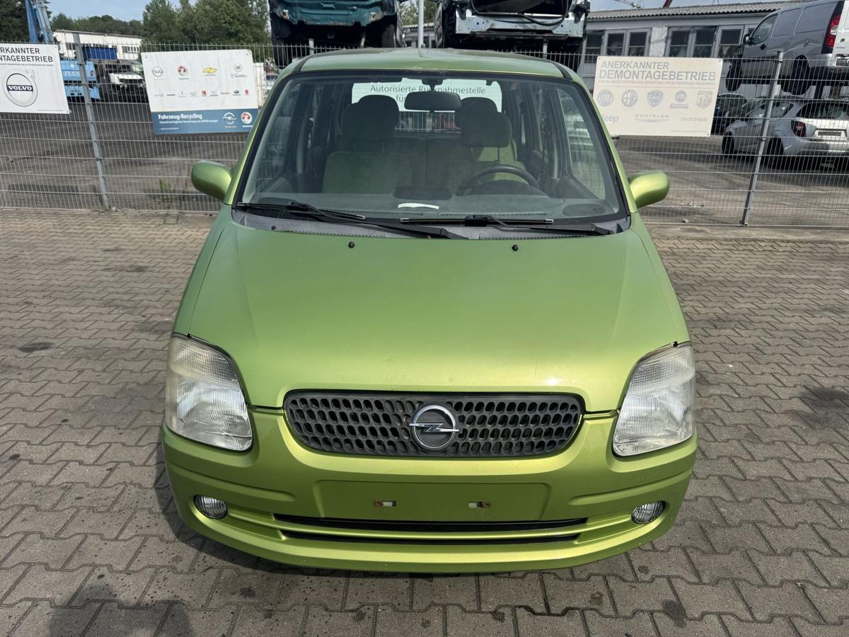 Opel Agila A original Sto&szlig;stange Stossf&auml;nger hinten Z384 Kiwigr&uuml;n Bj.2000