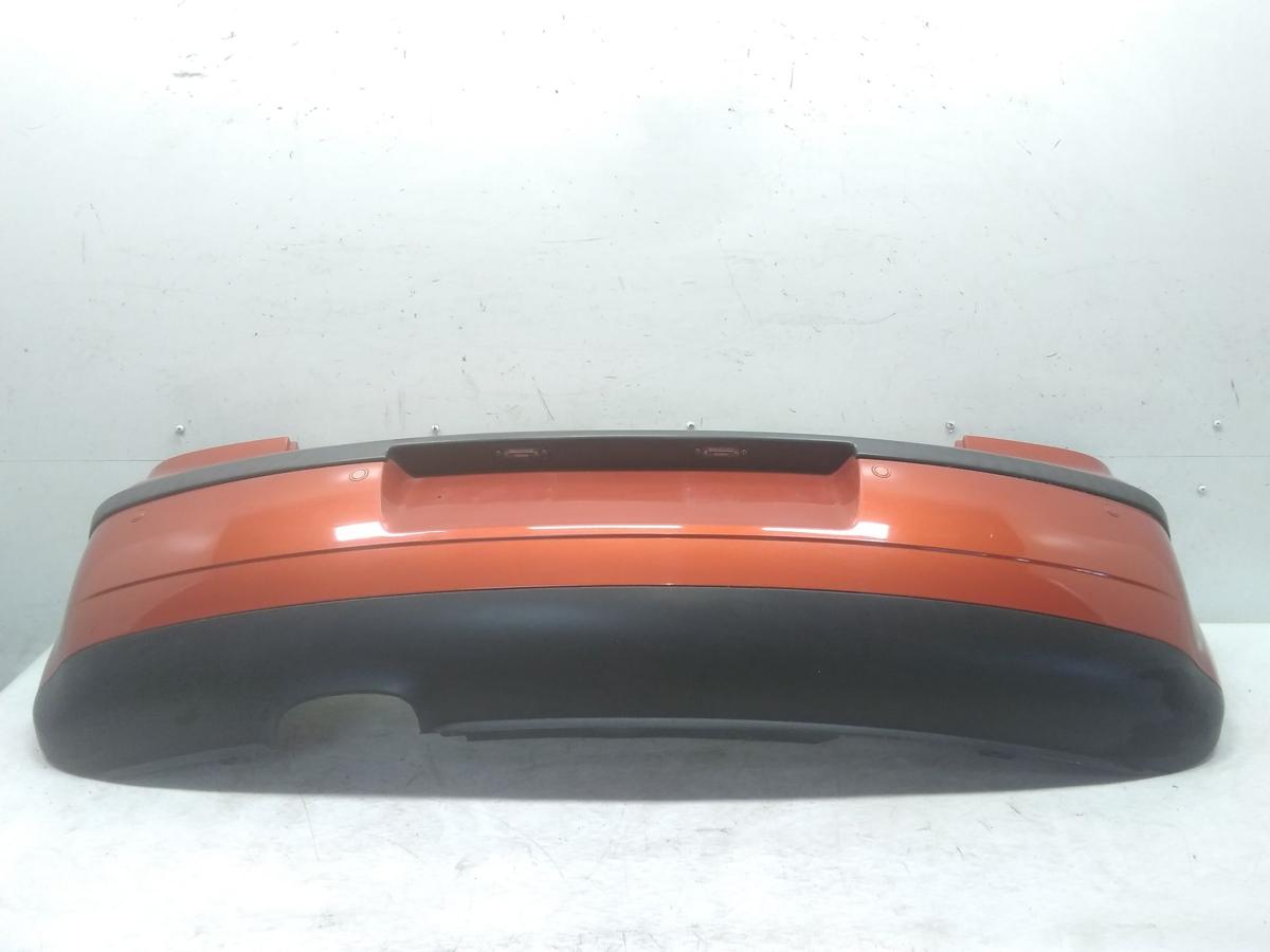VW Polo 9N3 orig. Stoßstange Stoßfänger hinten PDC copperorangemet. LA2W BJ2006