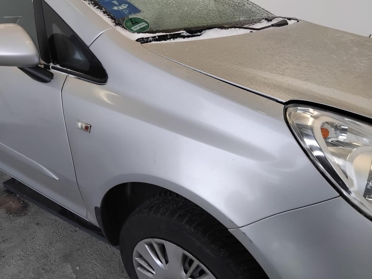 Opel Corsa D original Kotfl&uuml;gel vorn rechts 2AU Starsilber III BJ2007