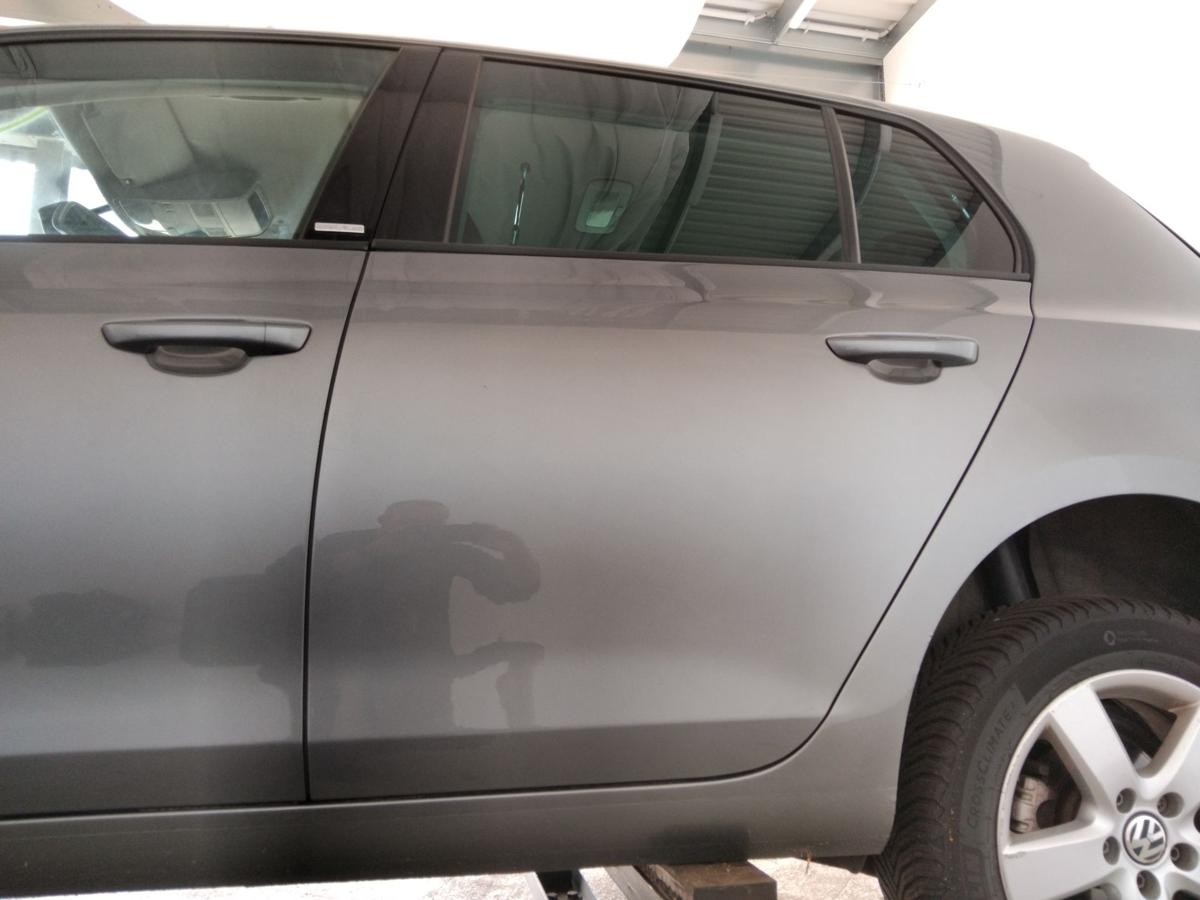 VW Golf 6 original Tür hinten links LA7T unitedgrey 5-türig Fließheck BJ2012