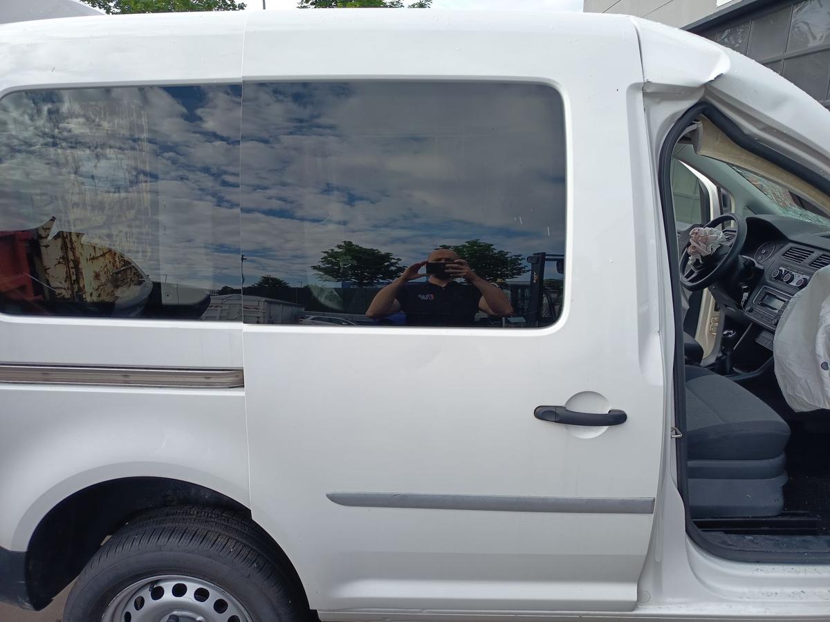 VW Caddy IV SA Schiebet&uuml;r hinten rechts Fond mit Scheibe B9A Candywei&szlig; Bj 2016