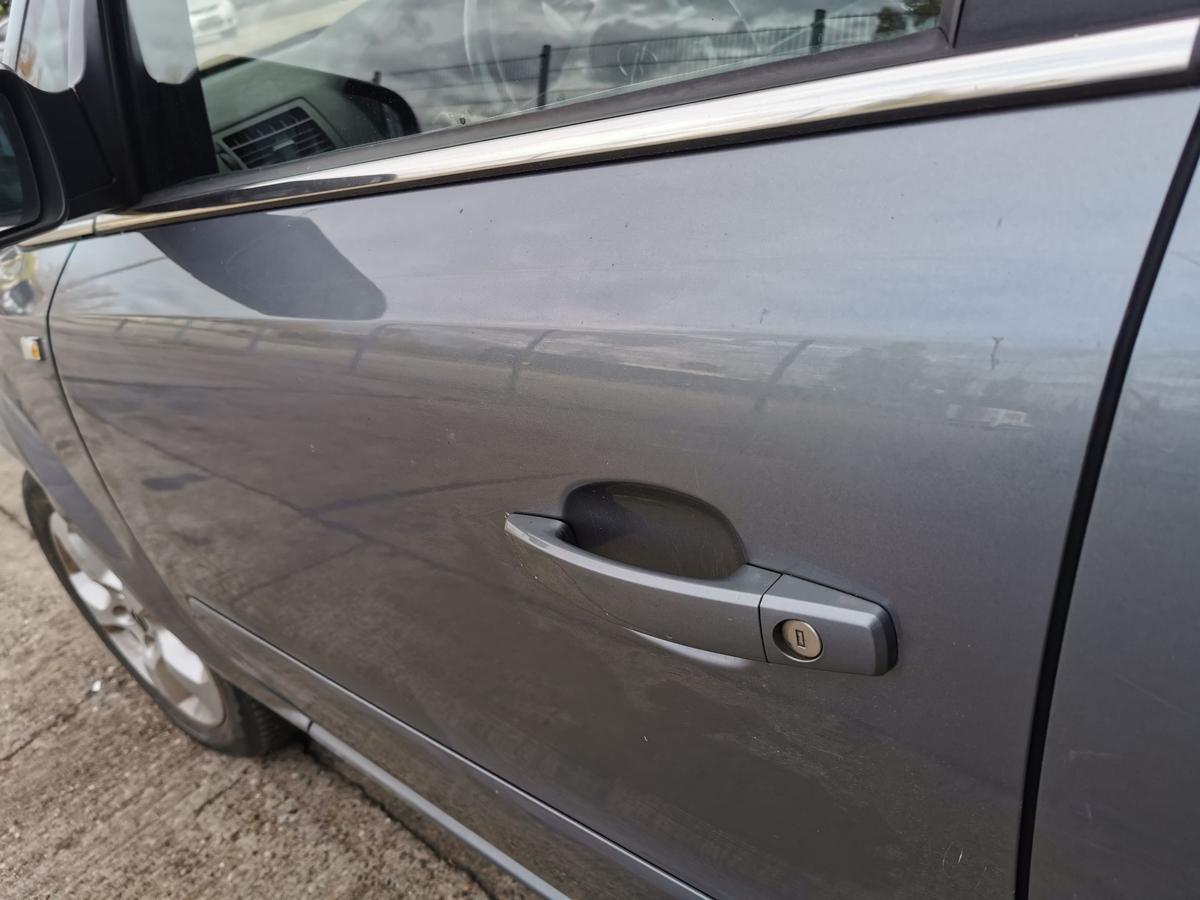 Opel Zafira B Fahrertür Tür Autotür Rohbautür vorn links Z155 Moonland grau met