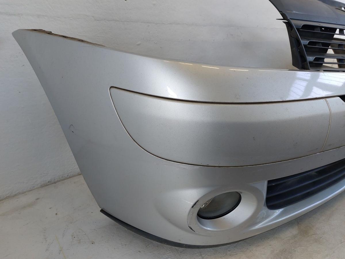 Renault Clio 2 II Sto&szlig;f&auml;nger vorn Frontsch&uuml;rze Nebel silber Facelift 03 bis 06