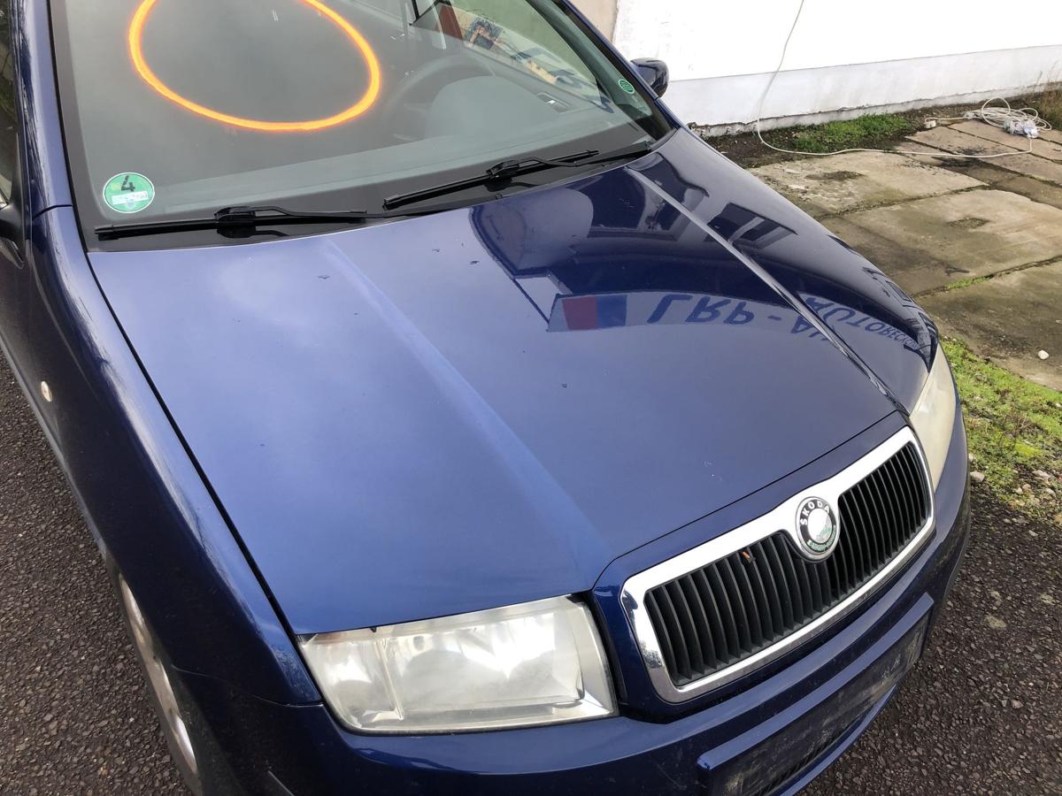 Motorhaube mit Grill Haube Kühlergrill LF5Q Stormblau Skoda Fabia 6Y