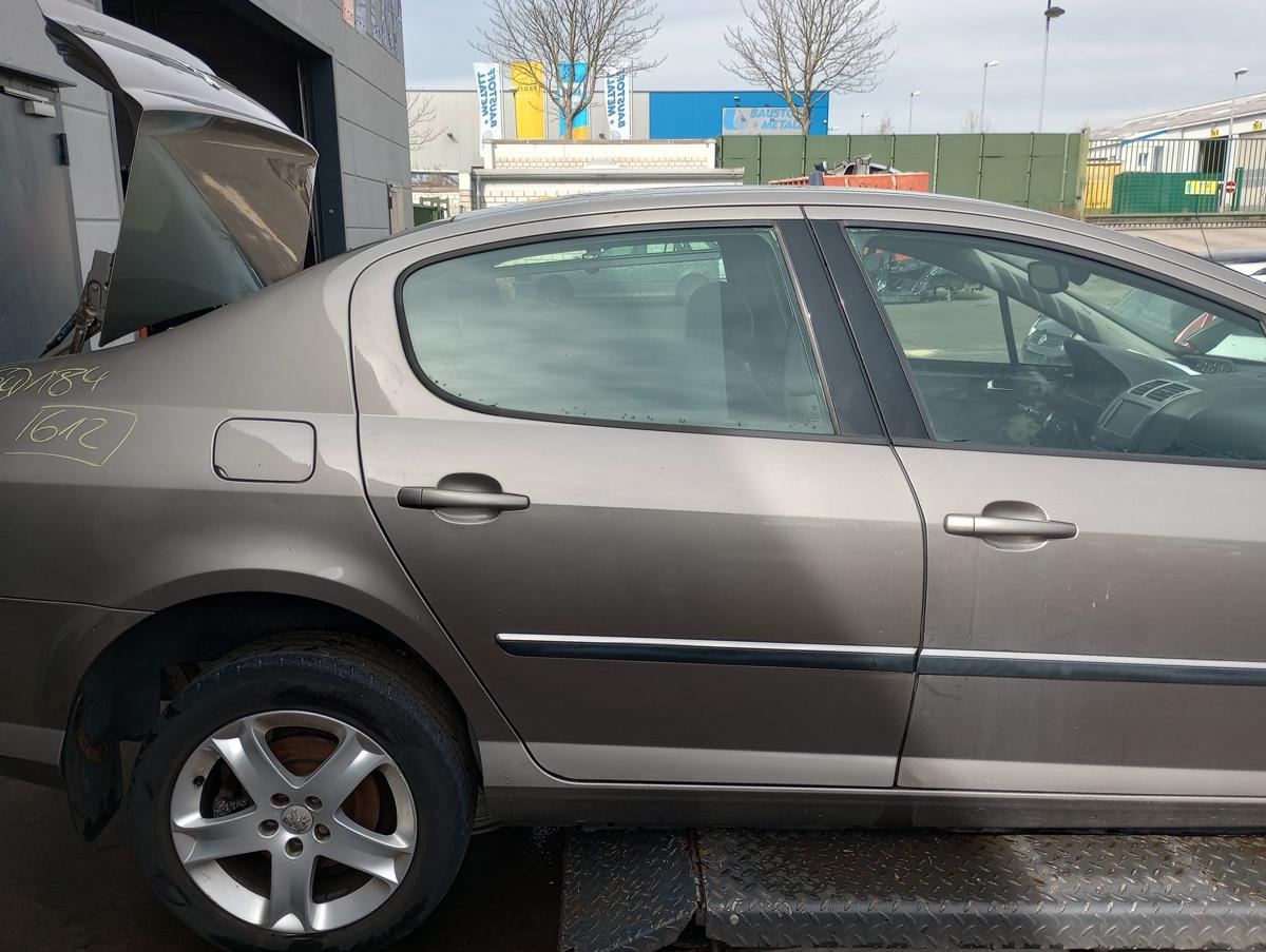 Peugeot 407 Limo orig Rohtür hinten rechts Fond KDA Erlengrau met Bj 2006