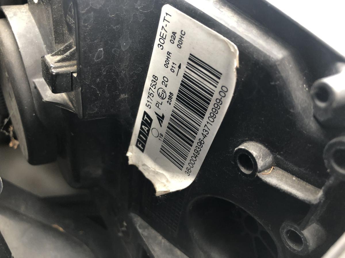 Fiat Bravo 198 Scheinwerfer links Hauptscheinwerfer Halogen Tr&uuml;b Blind OEM