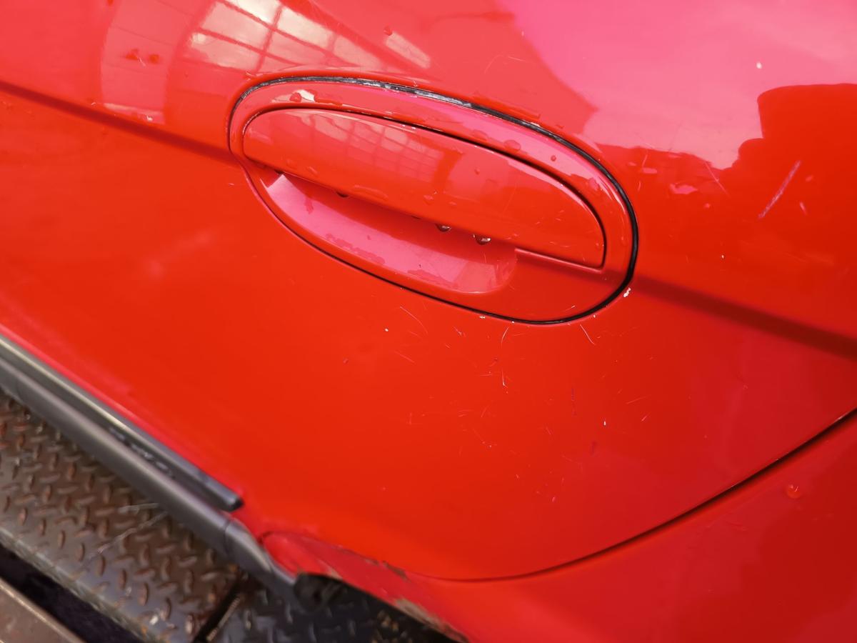 Chevrolet Matiz M200 original T&uuml;r hinten links Fond 71U Super red Bj 2009