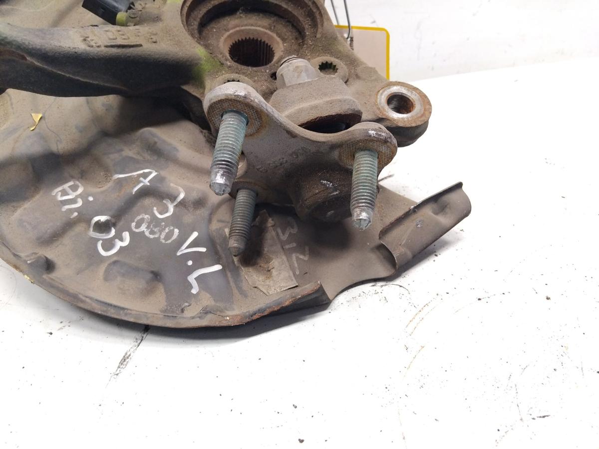 Audi A3 8P 3.2 original Achsschenkel Radlagergeh&auml;use Vorderachse links Bj.2004