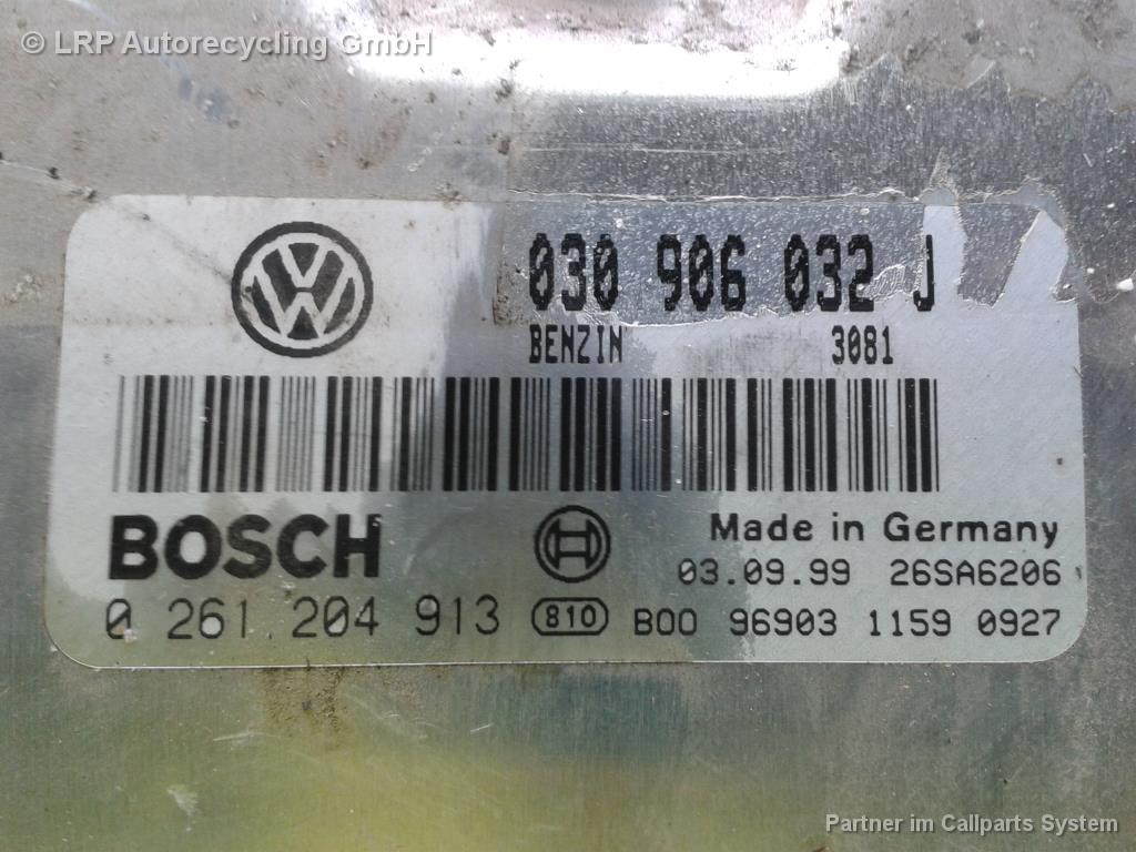 VW Polo 6N Steuergerät Motor 030906032J 0261204913 BOSCH 1.4 44kw AUD BJ1999