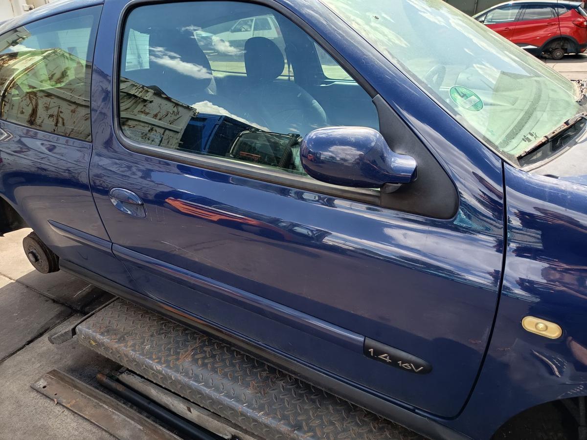 Renault Clio II original T&uuml;r Roht&uuml;r rechts OV460 K&ouml;nigsblau Baujahr 2003