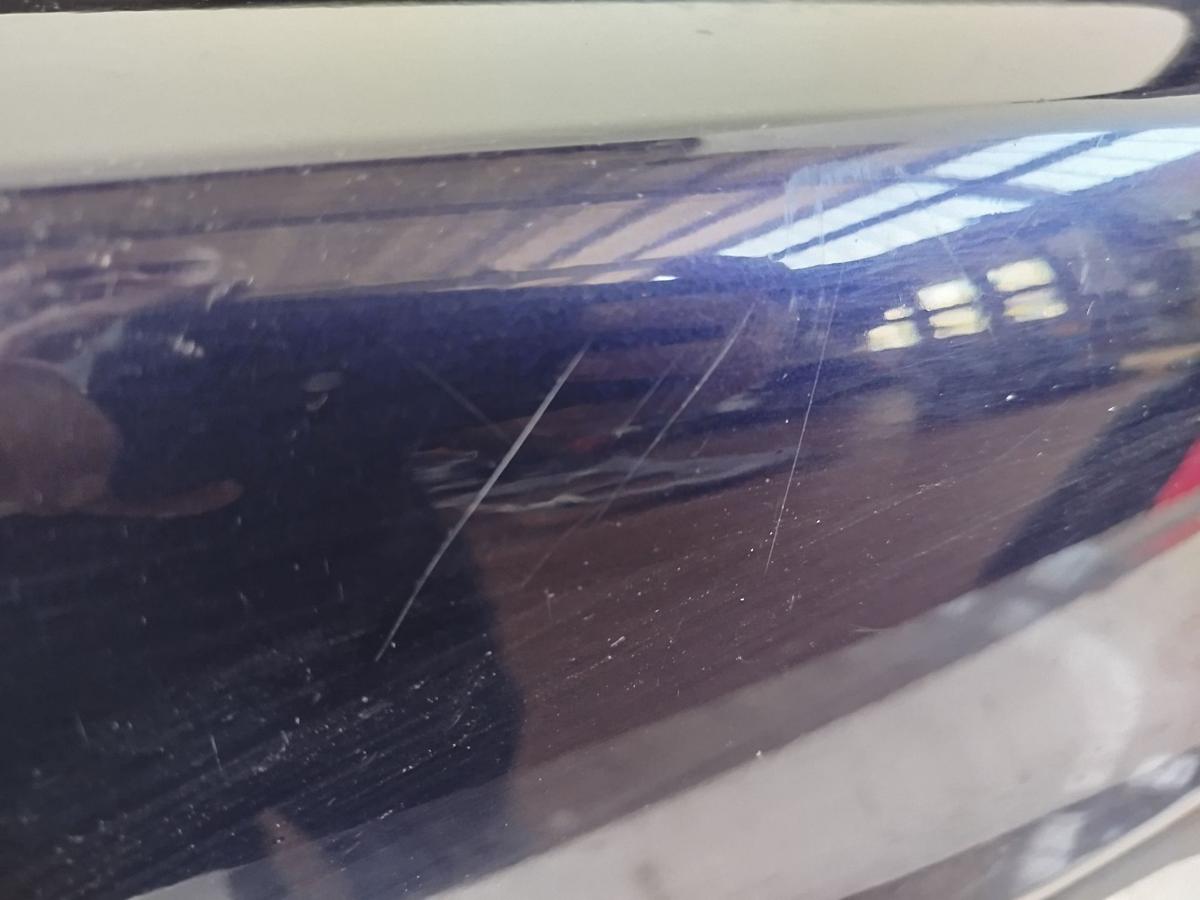 Nissan Pulsar C13M Stoßfänger hinten Stoßstange ohne PDC RBR Blue Perl Schaden