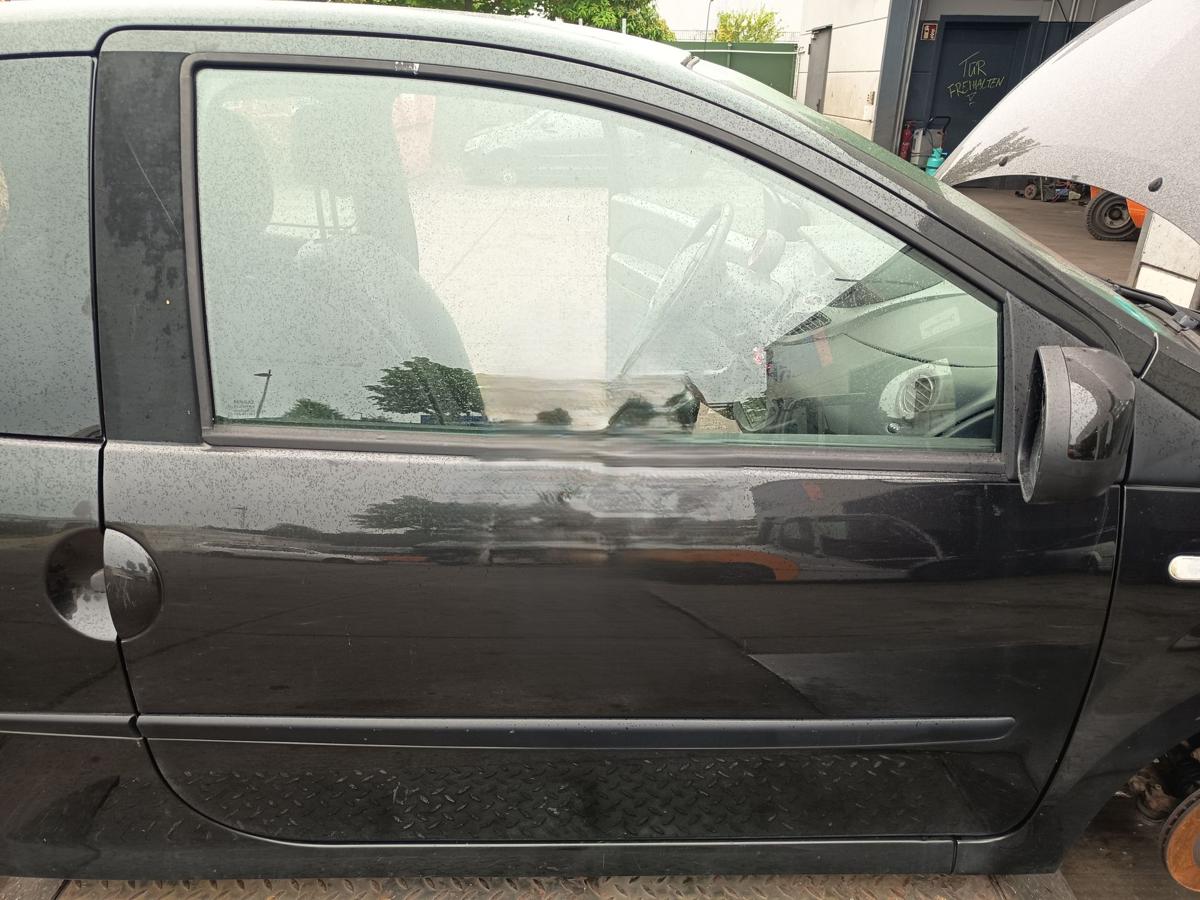 Renault Twingo II original T&uuml;r vorn rechts Beifahrer Rohbau 676 Perlmuttschwarz