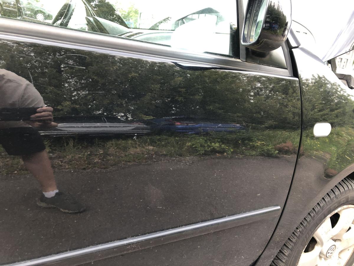 VW Lupo 6X T&uuml;r vorn rechts Beifahrert&uuml;r Rohbau L041 Brillantschwarz f&uuml;r man. FH