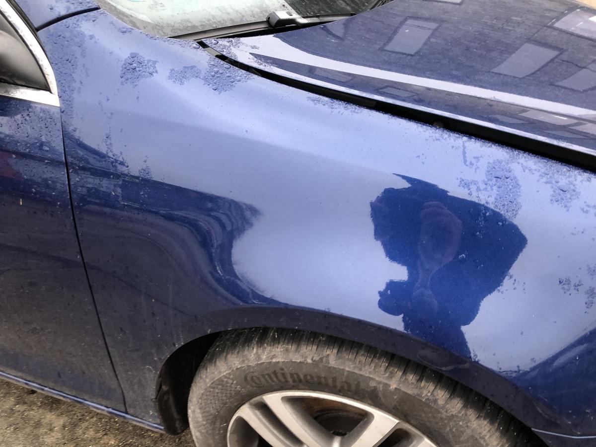 VW Golf 6 VI Variant Kotfl&uuml;gel rechts Radabdeckung Fender Seitenwand blau OE
