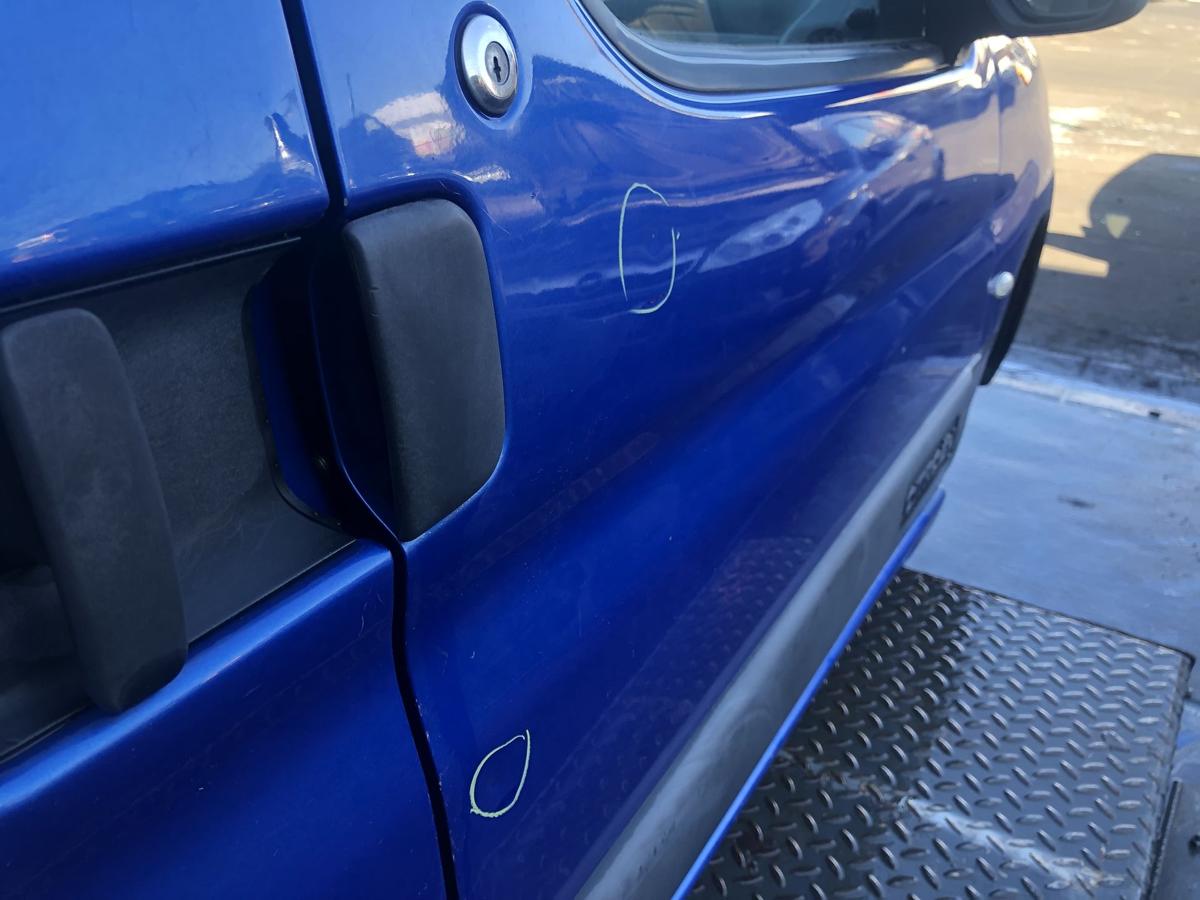 Citroen Berlingo I original Tür vorn rechts Beifahrer KMH Königsblau Bj 2006