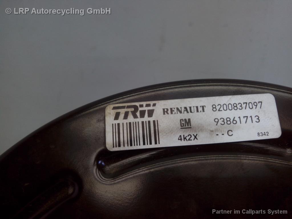 Renault Trafic 2 BJ2012 Bremskraftverstärker ABS 8200837097 TRW 93861713